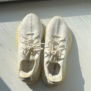 White Yeezy sneakers